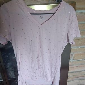Pink short sleeved shirt